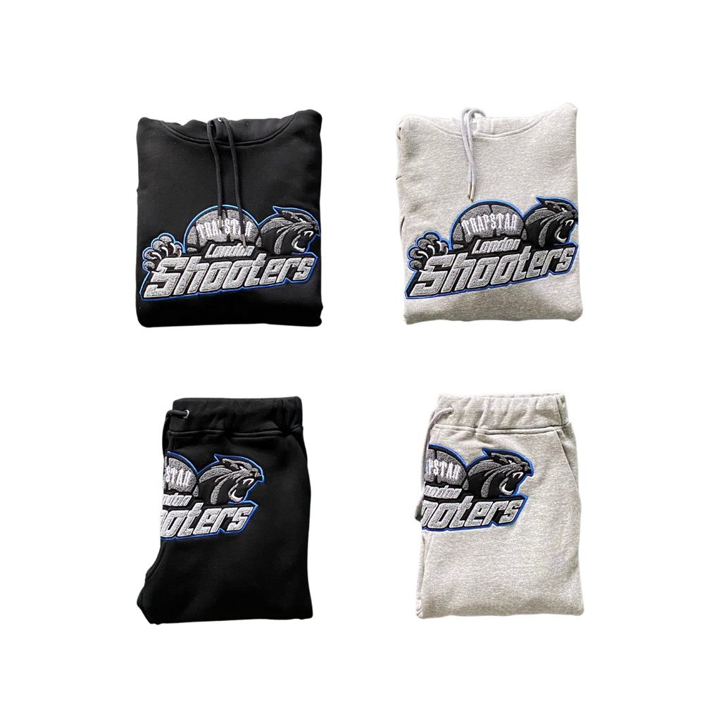 TS London Shooters Hooded Tracksuit - Ice Outline