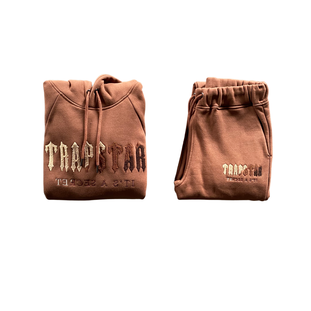 TS Chenille Decoded Hooded Tracksuit - Brown