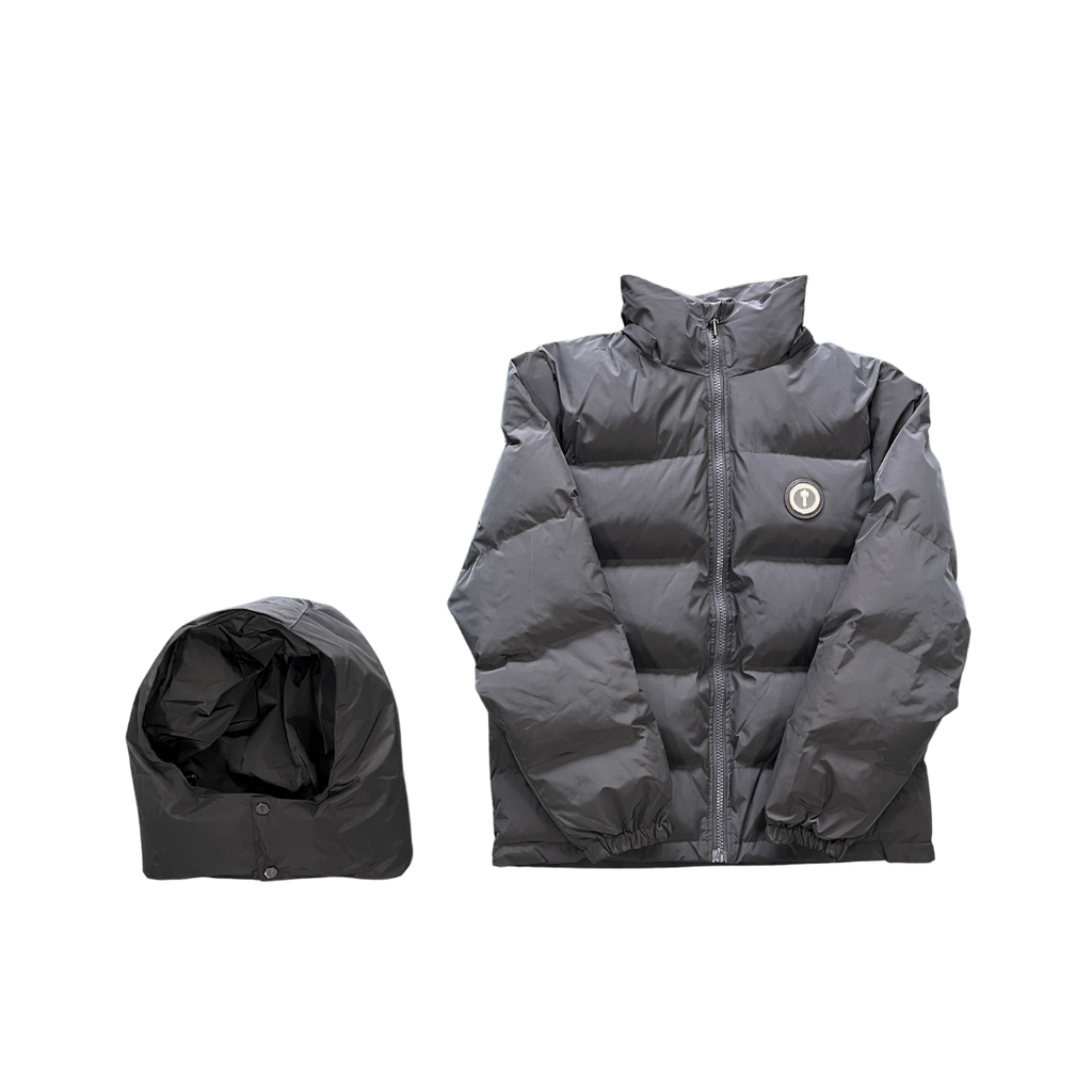 TS Stone Grey Irongate Hooded Puffer Jacket