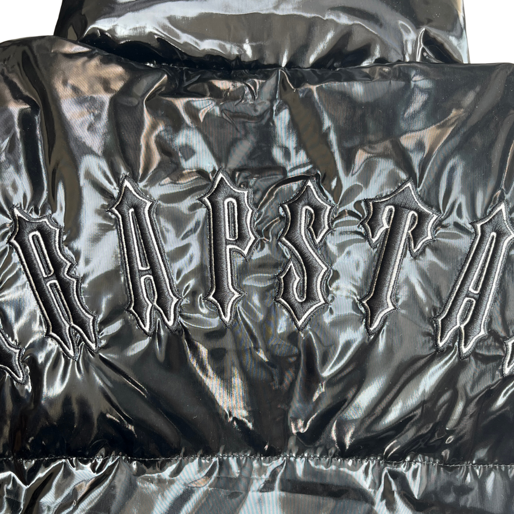 TS Womens Shiny Black Irongate Hooded Puffer Jacket