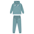 TS Chenille Decoded Hooded Tracksuit - Citadel/White