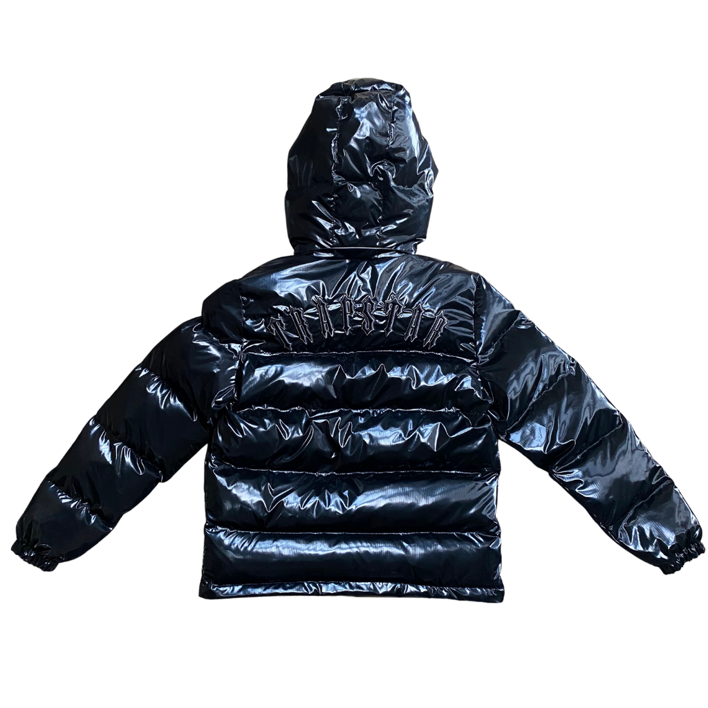 TS Shiny Black Irongate Hooded Puffer Jacket